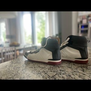 Brand: Ballys   Size: 12   Colors: Red, White, Tan, Grey and Black